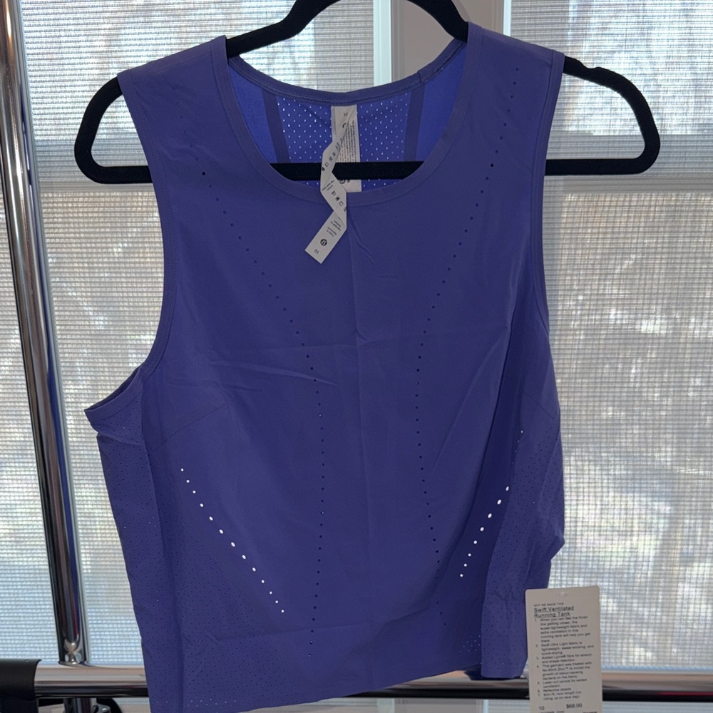 lululemon athletica Purple Swift Ventilated Running Tank Top